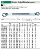 מפתח טבעת כפול , ארוך נטוי10 מעלות , DIN 897 , מידה 14X15 ממ