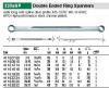 מפתח טבעת כפול ישר +15מעלות ארוך במיוחד 7/32X9/32  SPLINE
